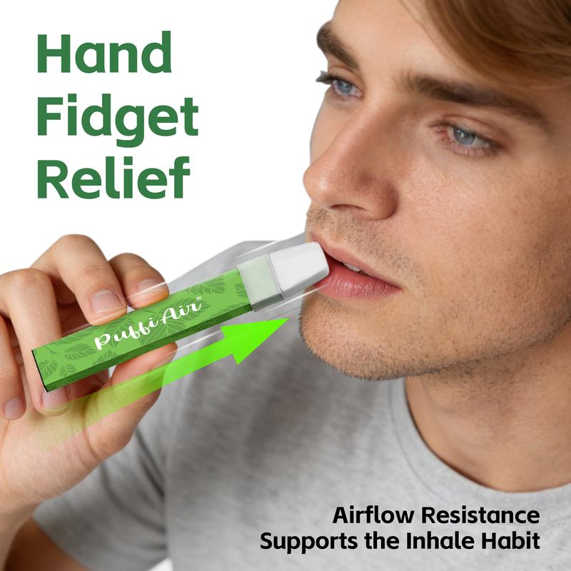 PUFFIAIR Mullein & Peppermint Herbal Air Inhaler for Lung Care & Instant Refreshment, Craving & Stress Relief | Nicotine-Free Smokeless Non-Electric Vaporless Inhalers, Usable Anywhere