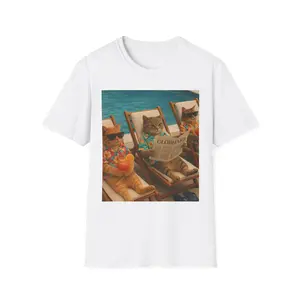 Funny Cat Hawaiian Beach Shirt for Cat Lovers | Cute Tropical Cat Graphic Tee
