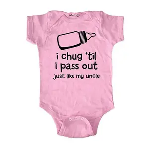 Newborn Onesies I chug' Til I pass out Just like My uncle, Cute Baby Onesie, Baby Shower Gift, Grandparent Baby Announcement Onesie, Baby Clothes, Coming Home Cute Outfit, Funny Baby Onesie BodySuit or Toddler T-Shirt, Gift for kids, Gift for new moms