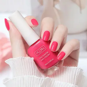 hot pink Nail Polish 1PCS(0.35fl.oz) - Water-based Nail Polish, Nail Care. No LED Lamp Needed, Quick-drying, Long-lasting, Peelable Nail Polish, Suitable for At-home DIY Nail Art Manicure. An Ideal Gift for Spring And events.
