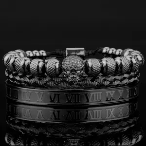 Black Skull Bracelet Unisex- Fashion Accessory