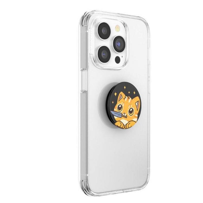 PopSockets PopGrip Checker Cell Phone Grip & Stand - Cowboy Kitty