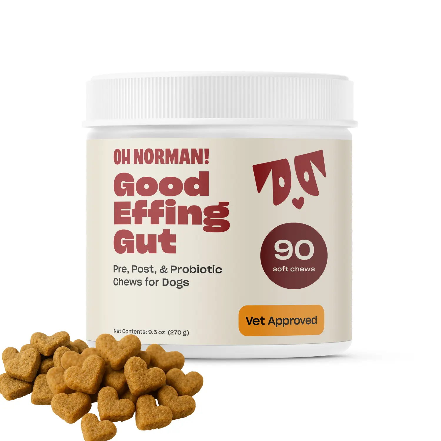 Good Effing Gut: Pre, Post, & Probiotic chews for dogs Good Effing Gut: Pre, Post, & Probiotic chews for dogs