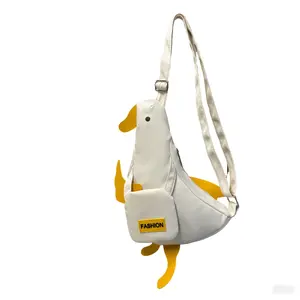 Cute Duck Sling Bag for Students | Aesthetic Daily Crossbody#DuckBag #SlingBag #CrossbodyBag #AestheticBag #KawaiiBag #CuteBag #TrendyBag #StudentBag #TravelBag #TikTokShop #BagLovers #DuckLovers #Y2KAesthetic