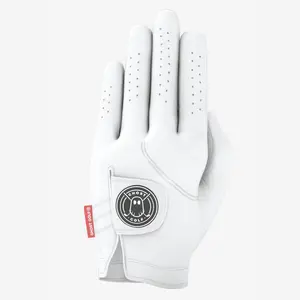 Women's Ghost White Golf Glove - Premium AAA Cabretta Leather, Soft Feel, Excellent Grip, Perforated Stretch Zones, USGA Conforming