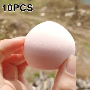10PCS Soft Makeup Blender Puff Foundation Cosmetic Sponge Marshmallow Wet /Dry Use Makeup Applicator High Elastic Powder Puff