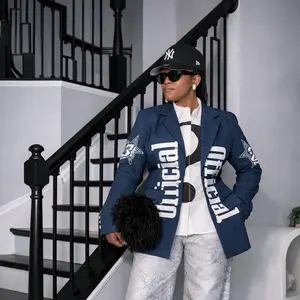 Signature Backless Denim Blazer