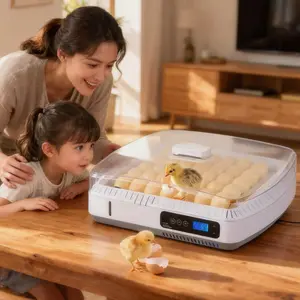 Farms Nurture Right Egg Incubator For Hatching Chicks, Holds 35 Eggs Automatic Turner With Temperature And Humidity Control 360 Degree View Clear Window Chickens Water Alarm Ducks Geese Birds Pigeons Quail Fashion Accessories Clothing Fabric Buddy