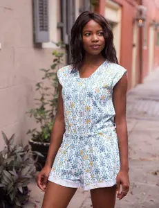 Florette Organic Jumpsuit Cotton Floral