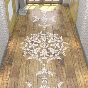 Floor Stencil- Symmetric Mandala Stencil - Stencil For Walls and Floor