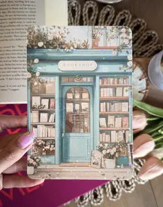 Blue Bookshop Kindle Insert Laminated Cardstock for Kindle Case, Holiday Holographic Kindle Paperwhite Insert