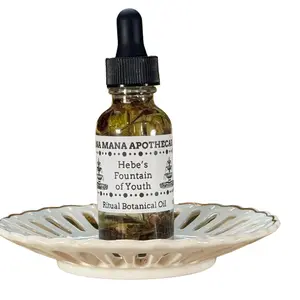 Sana Mana Apothecary Hebe's Fountain of Youth Ritual Botanical Oil Handcrafted Herbal Blend US Made