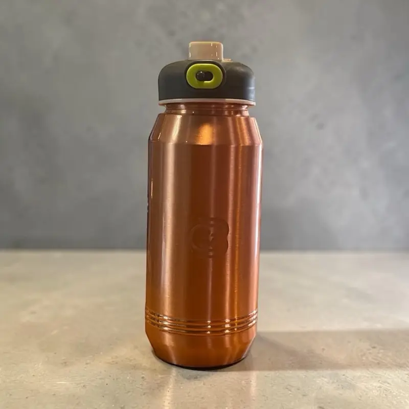 Gym 100% Copper  Water Bottle 40 Oz , Reusable Insulated Container for Fitness Workouts