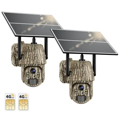 4G Solar Trail Camera With LIVE VIEW – UHD 2K, SIM Card, Farm & Home Security