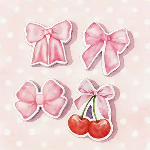 Bow Sticky Notes Set, 30 Pages Per Book, Perfect for Taking Notes and Organizing, Ideal for Office and Home Use, School Supplies