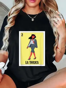 100% Cotton Funny Mexican Business Woman Design - La Toxica T-Shirt