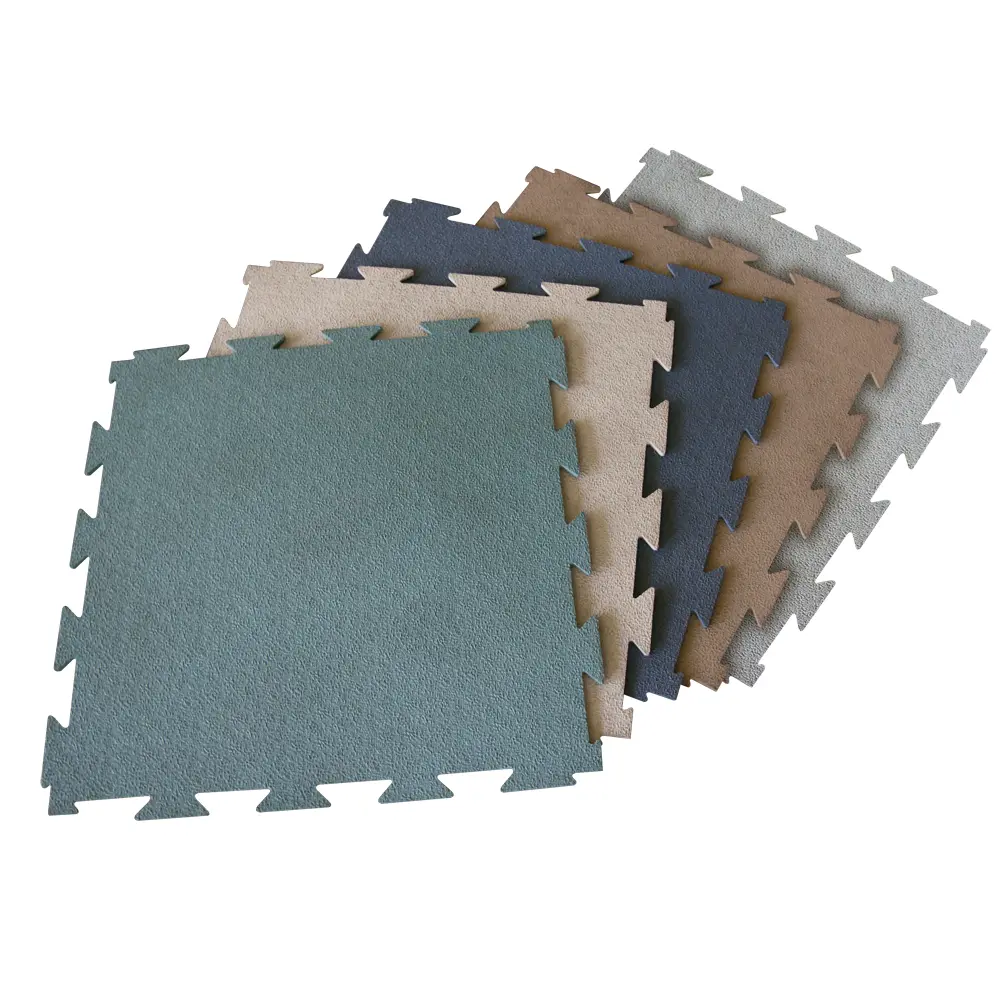 Rubber-Cal "Terra-Flex" Interlocking Flooring - 1/4in x 24in x 24in - Rubber Tile