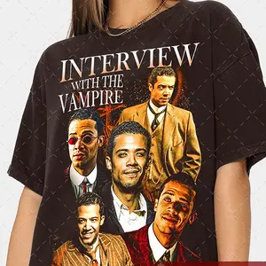 Louis de Pointe du Lac Interview With The Vampire Movie Vintage T-shirt Collection - TV Series - Gift For Her Unisex Heavy Tee SHDCSTM002