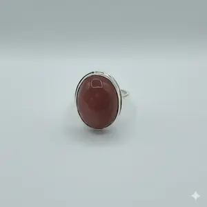 Yayas Jewelry • One-of-a-Kind Brown Moonstone Sterling Silver Ring — Oval | Size 7 | 7.00g — Handcrafted Artisan Jewelry, Ready to Ship