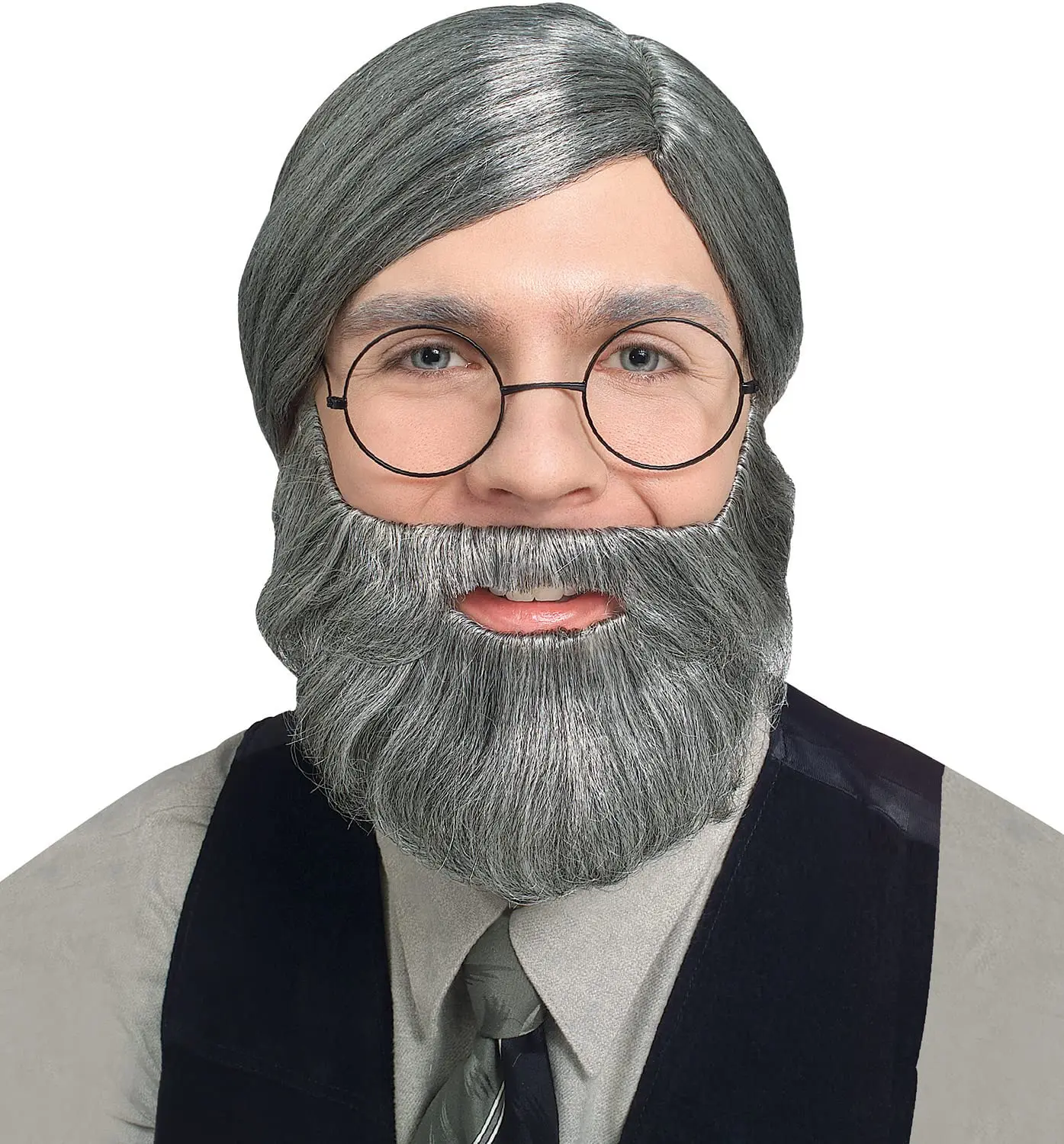 Rubie's Men's Classic Grey Pull-On Character Beard Costume - One Size Fits Most (Brown), Menswear, Costume for Parties, Family, Celebrity Events
