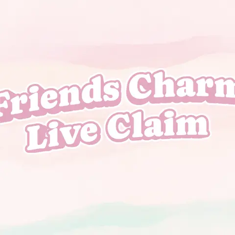 Friends Rhinestone Charm Live Claim
