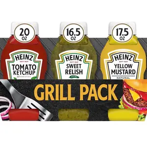 Tomato Ketchup, Sweet Relish & Yellow Mustard Grill Pack, 3 ct Pack