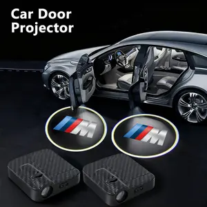 No Fade Car door lights logo projector compatible with Most cars, HD LED Welcome puddle Lights Laser Shadow Ghost Accessories(2 PCS)