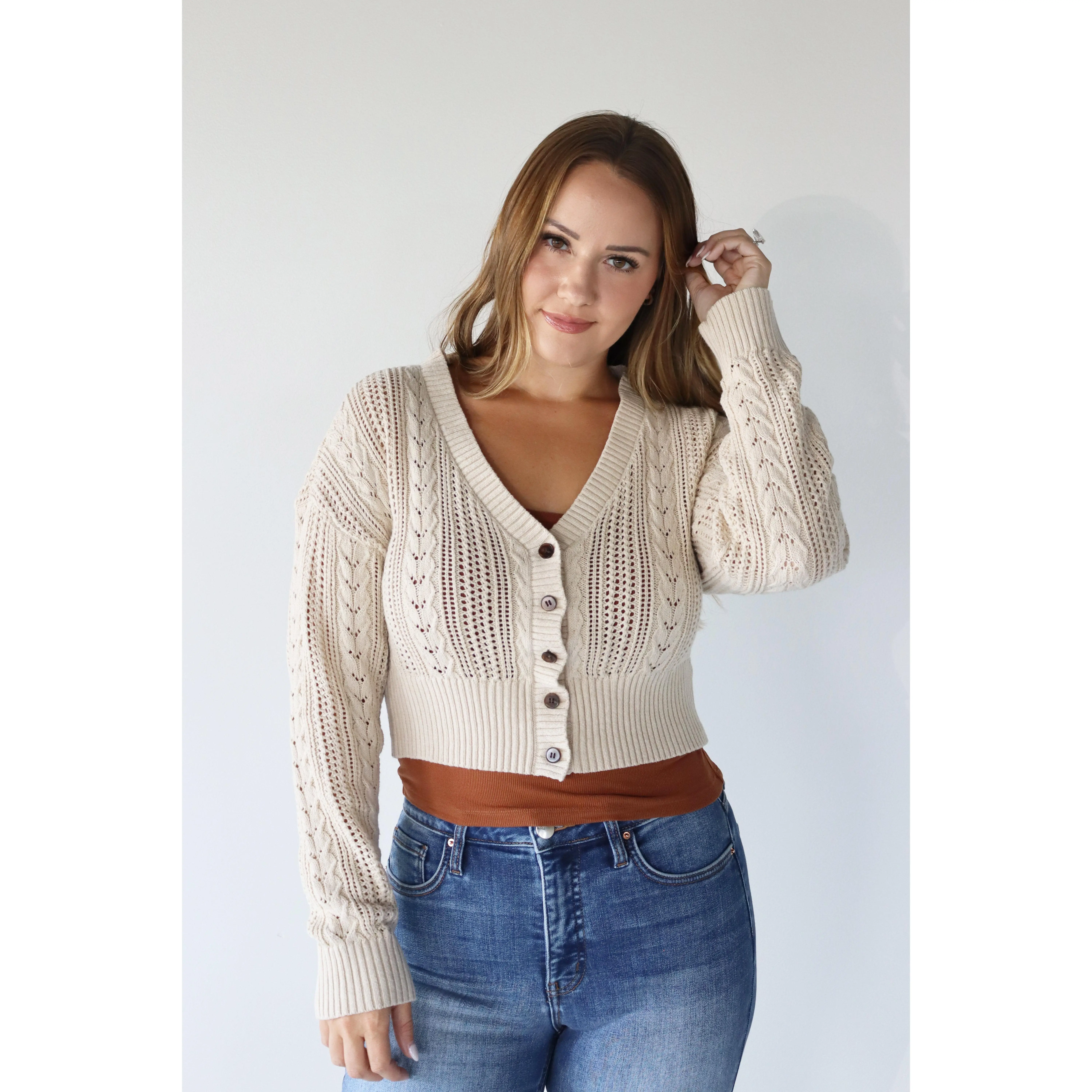 Cable Knit Cardigan Cable Knit Cardigan