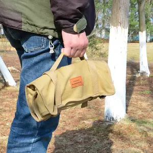 Outdoor floor nail storage bag Outdoor camping tent accessories Ground hammer storage bag Portable storage bag