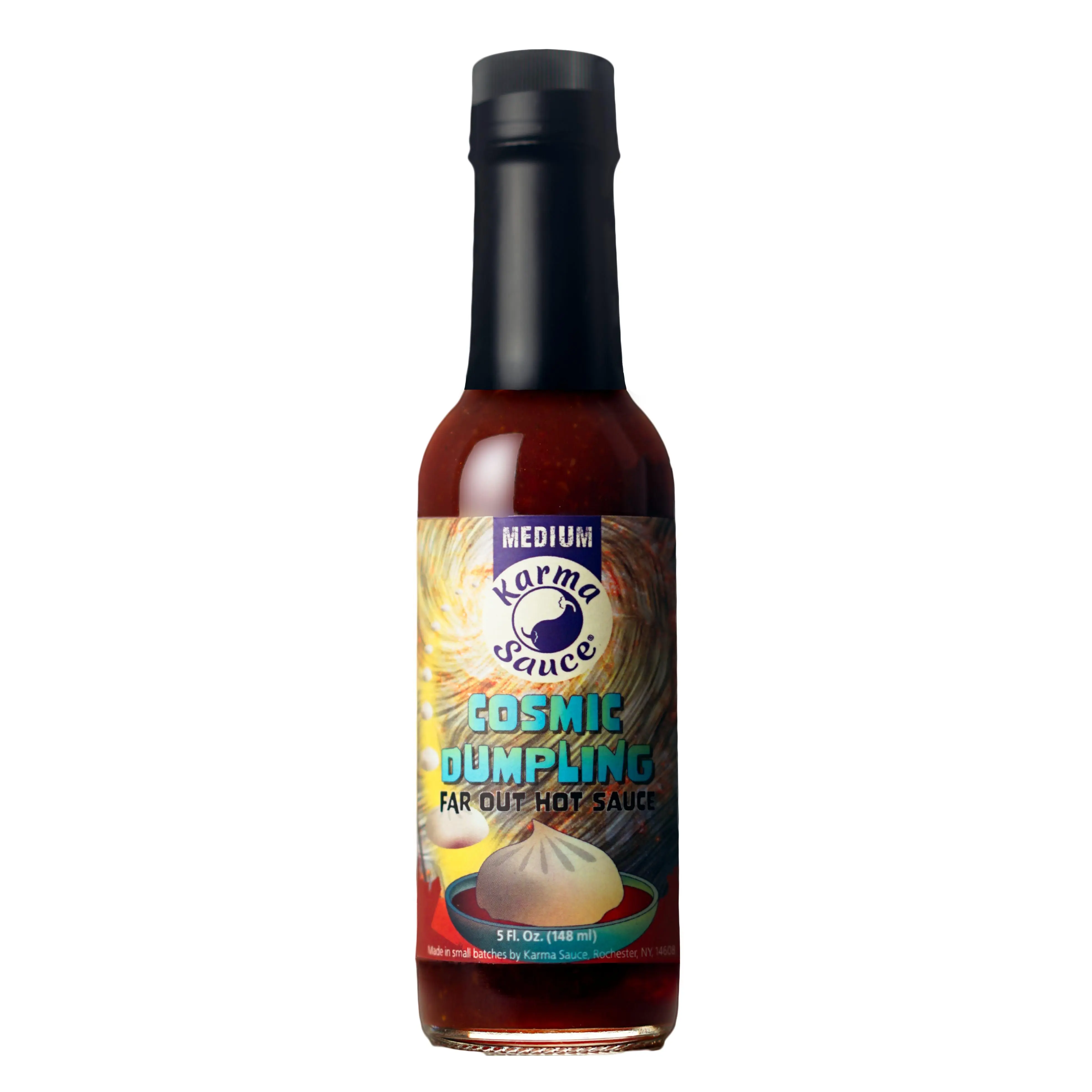 Cosmic Dumpling | Umami Forward Soy Garlic Chile Sauce Medium Heat | No Preservatives, Extract Free, Sugar Free, Paleo / Keto Friendly | Made In Finger Lakes, USA | 5 fl. oz bottle…