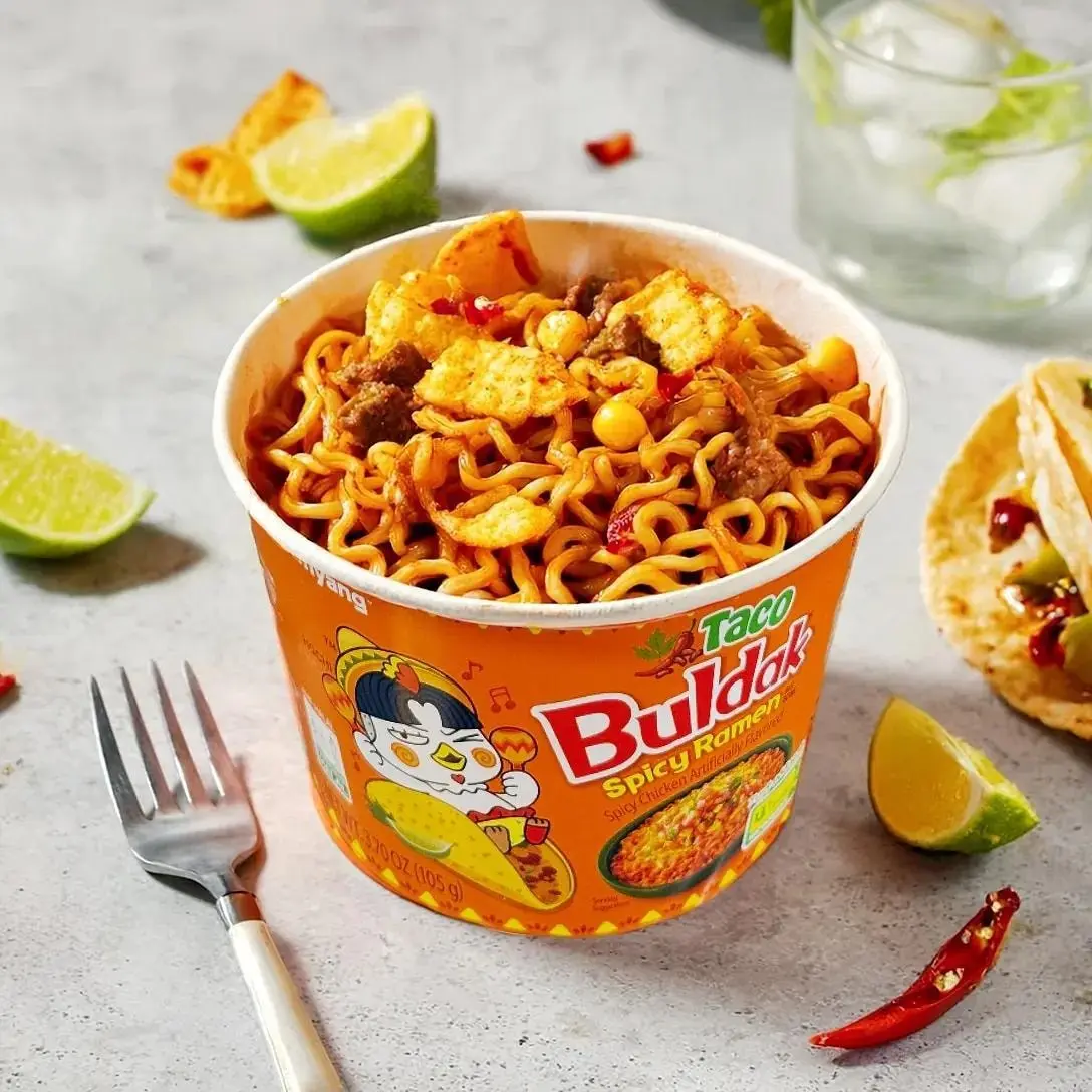 Samyang Buldak Ramen - Spicy Taco Flavor Bowl 105g - TikTok Shop