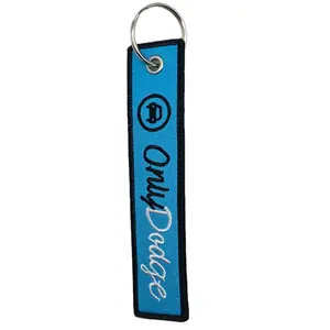 Only Dodge KeyTag Keychain -  Blue with "Only Dodge"