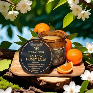 Terra Lotus Tallow Honey Balm | All-Natural Handcrafted Moisturizer for Soft, Glowing Skin