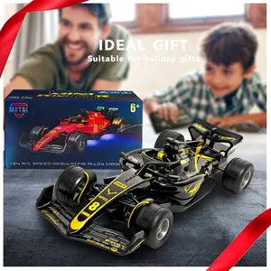 Alloy Mini Remote Control High-Speed Racing Car Model Toy Charging Car Ideal Gift for Kids And Adults 1:64 Scale Speed-Regulating Alloy Model
