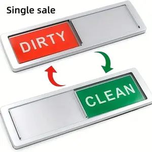 Dishwasher Magnet, 1 Count Cleaning Dirty Sign Magnet, Home Decor Kitchen Sign Magnet, Can Display Whether is Clean or Dirty