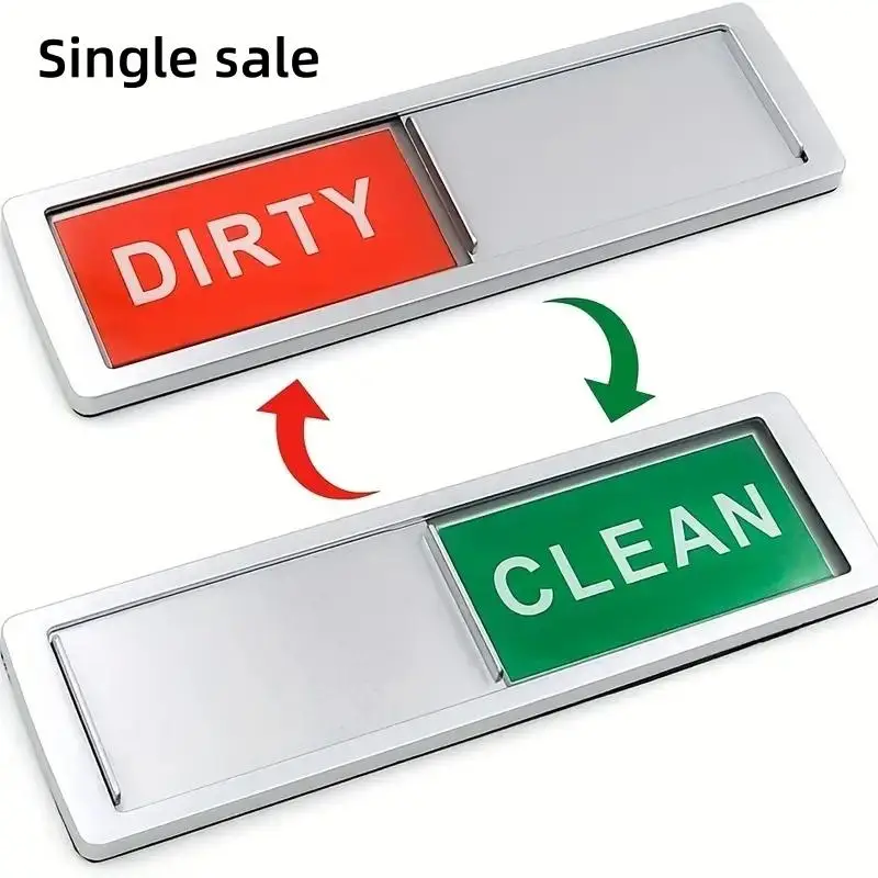 Dishwasher Magnet, 1 Count Cleaning Dirty Sign Magnet, Home Decor Kitchen Sign Magnet, Can Display Whether is Clean or Dirty
