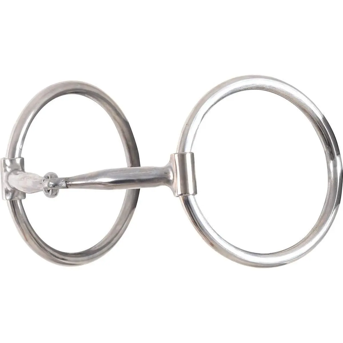 Classic Equine Bitlogic Snaffle O-Ring Training Horse Bit - 5" Mouth, 3/8" Diameter - Multiple Options