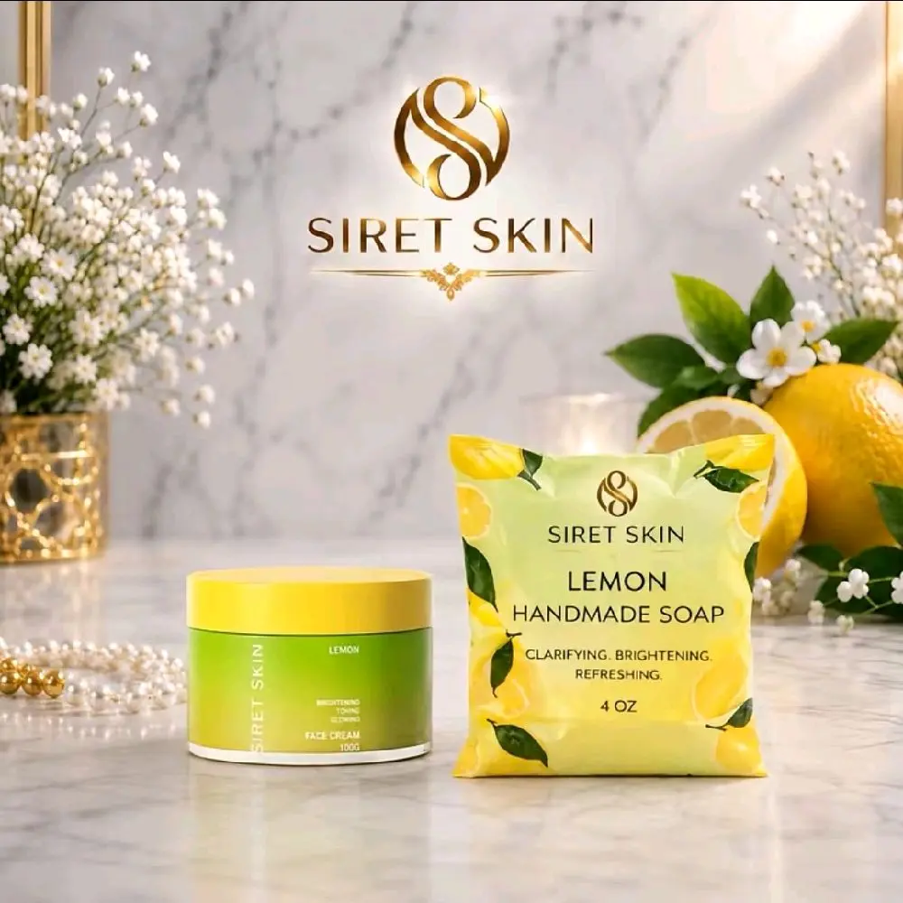 Siret Skin Lemon Face Cream & Handmade Soap Set