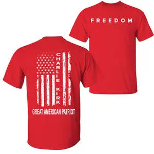 Turning Point USA Charliie Kirk T-Shirt Hoodie, Pray for Shirt, Patriotic American, American Hero Signature Shirt Casual Cotton Top Gifts For Women and For Men Menswear Shortsleeve