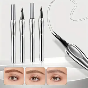 Double-Ended Eyebrow Pencil,Dual Use for Quick Shaping,Slim and Natural Look,Waterproof & Sweatproof,Easy to Use for Beginners,Smooth and Precise,Portable Design Perfect Gift for Halloween, Music Festivals, Travel, Birthdays,Valentine's Day Christmas