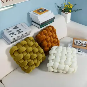 Knotted Knit Pillow