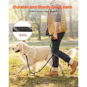 Rope Dog Leash Heavy Duty Padded Handle Leash 6 ft for Medium Large Dogs