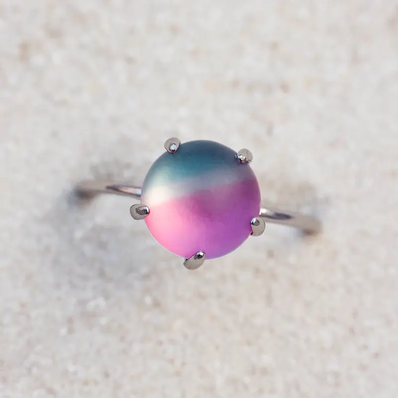 Twilight Frosted Glass Ring