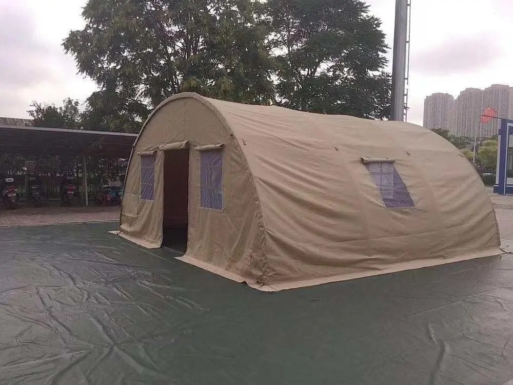 Waterproof Four Season Outdoor Canvas Army Military Tunnel Camping Tent