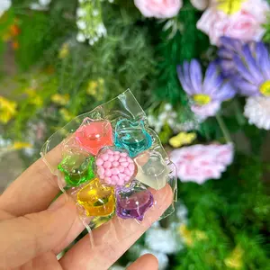 7 in 1 Laundry Detergent Pearls, 50 pieces/set Colorful Long-lasting Fragrance Pearls, Each 1g, Softening Protective Clothes Color, Strong Decontamination, Disinfection and Mite Removal, Deep Cleaning Laundry Washing Ball, Laundry Pods