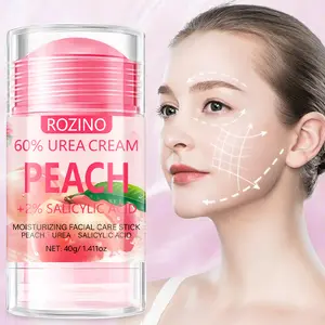 ROZINO Face Balm Stick with Peach & Aloe Vera, Peach Moisturizer Day & Night Lifting & Firming Anti Wrinkle Neck Facial Care Stick Nourishing Anti Aging Repair Cream for All Skin Types 2 Packs