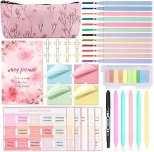 43Pcs Bible Study Kit - Bible Study Supplie Journaling Kit with12 Highlighters,90 Bibles Labels, Bibles Accessories Set, for Women Christian Gifts