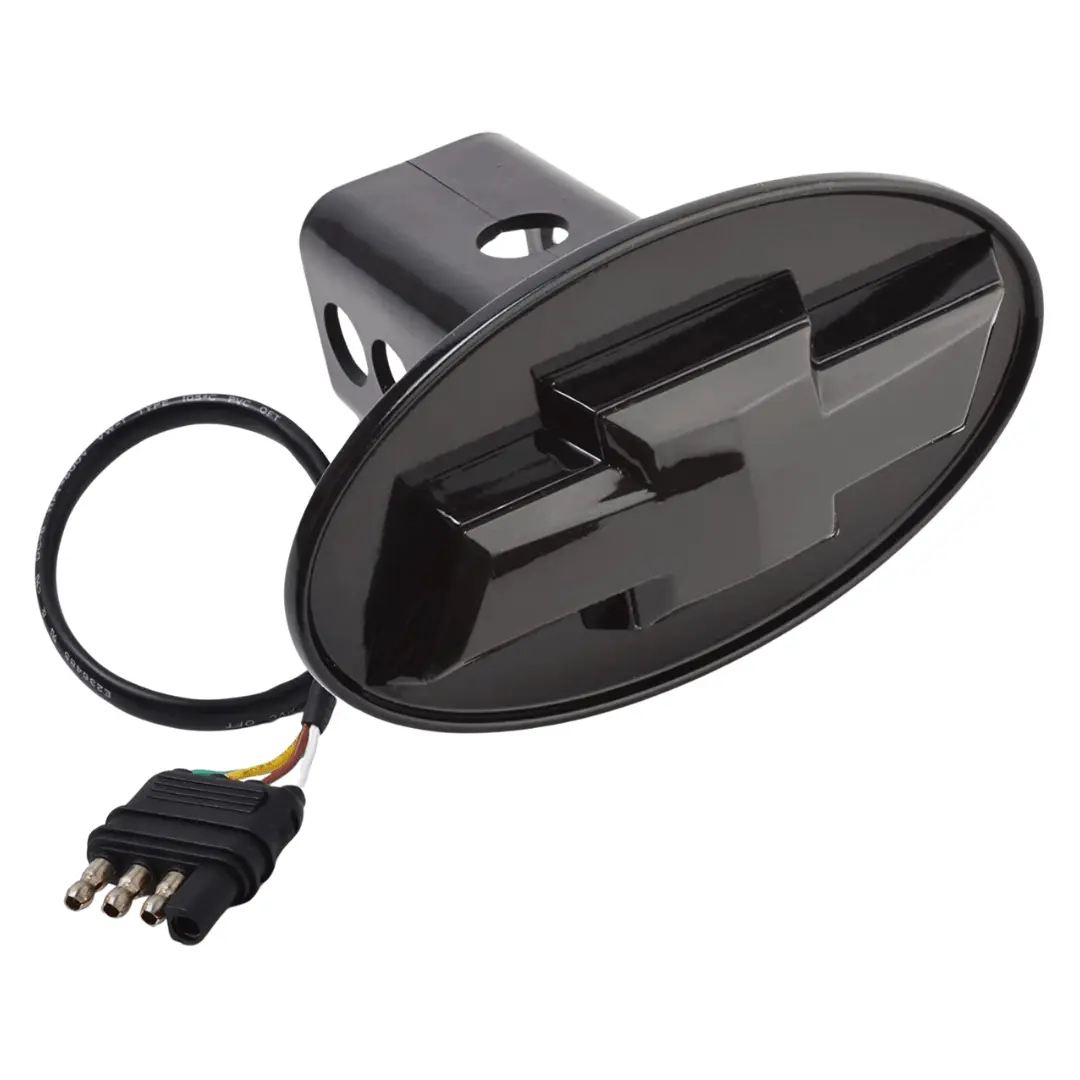Officially Licensed Chevy LED Hitch Cover  Black  Red Lighted Receiver Cover