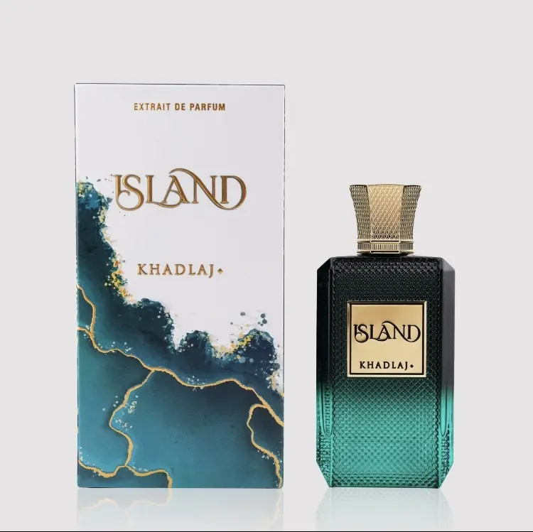 KHADLAJ Island de Parfum SprayUnisex 100ml (3.4oz/3 to 3.9 fl oz) Alcohol-Based Tropical Floral Fruity EDP Fragrance,Citrus Orange Bergamot Notes, Long-LastingSingle Item for Day-Night Wear with FloralScents