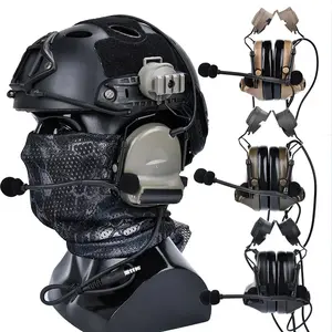 Helmet Tactical Headphone Comtact II Headset Noise Cancelling Pickup Militar Earphone For Hunting Shooting Headset U94PTT